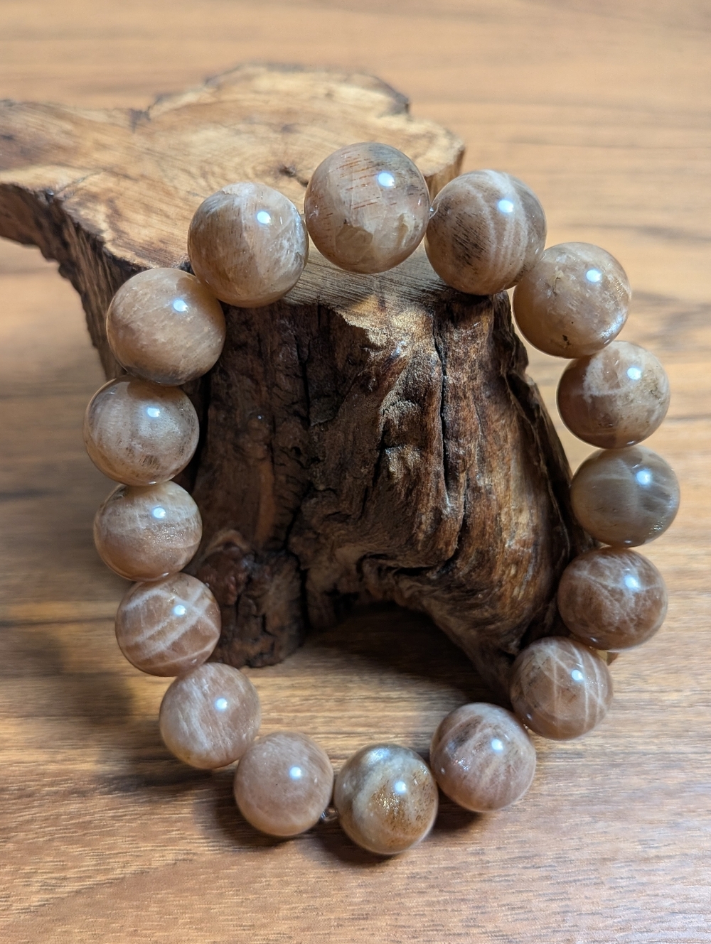 Backbone Sunstone 13mm Crystal Bracelet